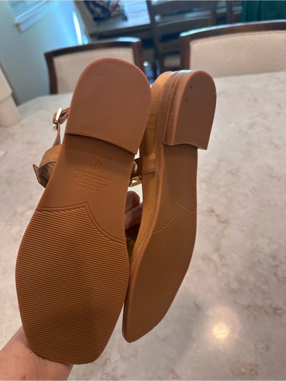 Bared Footwear Rosefinch leather sandle with gold studs. - Picture 5 of 8